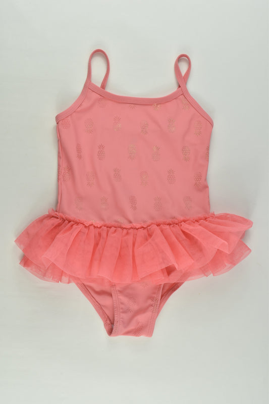 H&T Size 3 Pineapples Tulle Swim Suit