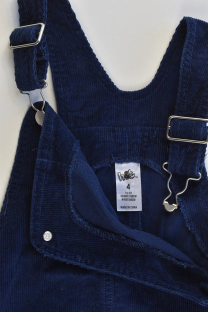 H&T Size 4 Stretchy Cord Pinnie Dress