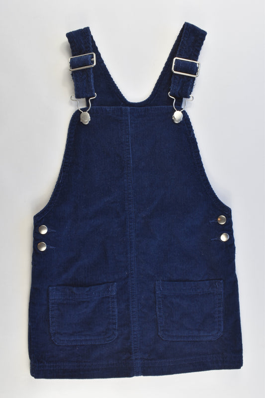 H&T Size 4 Stretchy Cord Pinnie Dress