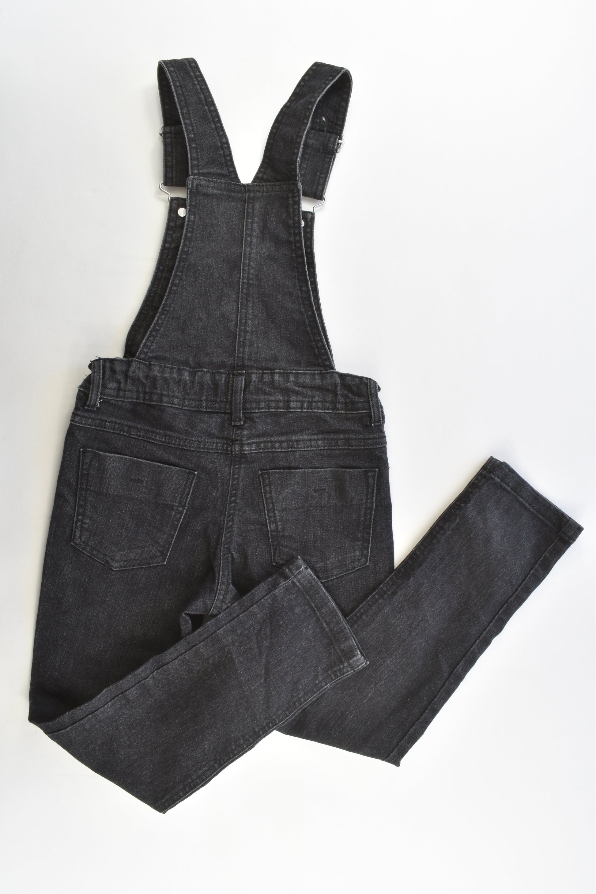 H&T Size 6 Stretchy Denim Overalls