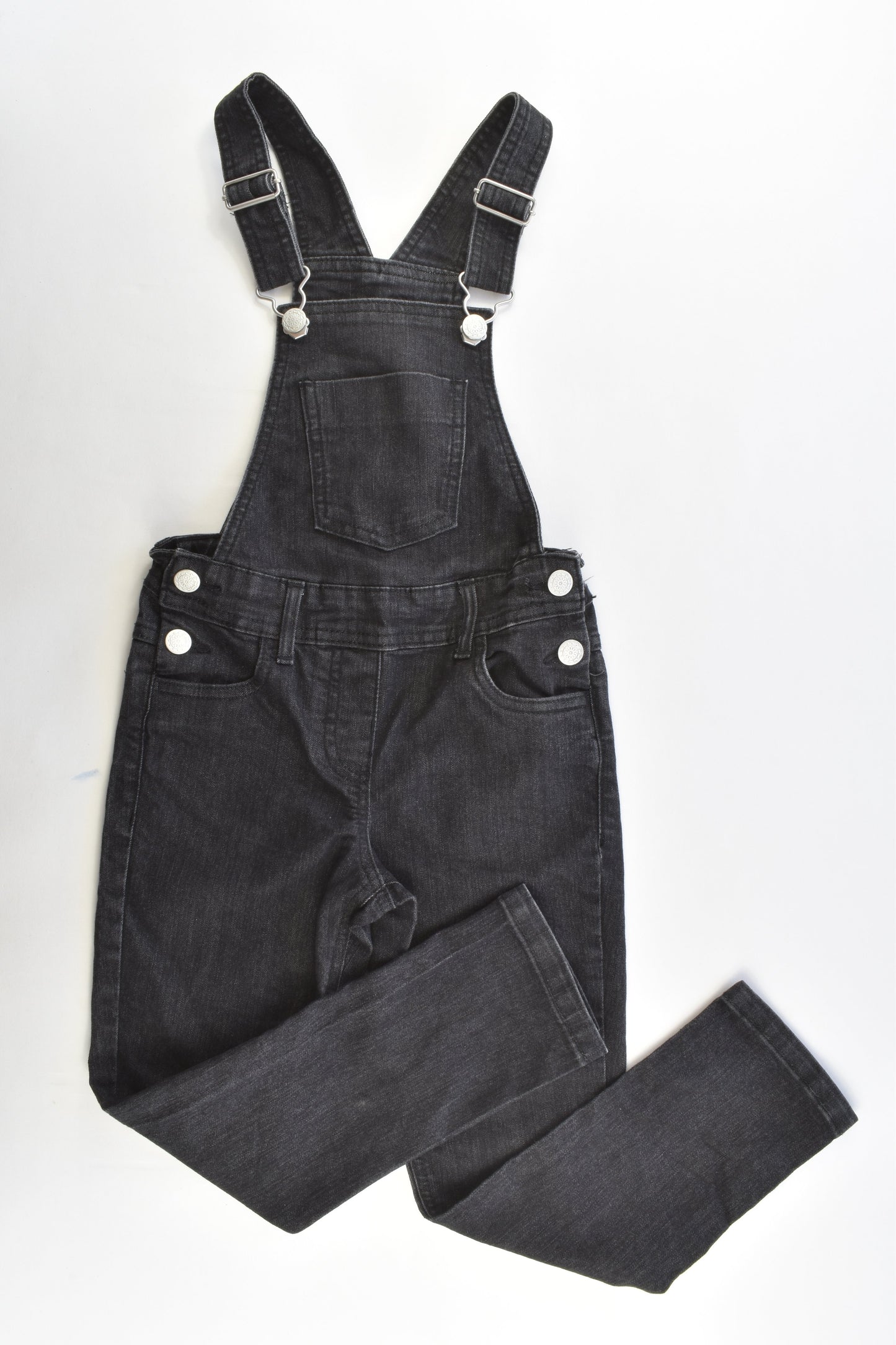 H&T Size 6 Stretchy Denim Overalls