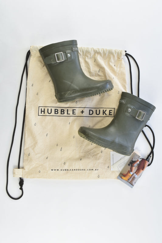 Hubble + Duke Size 6 Natural Rubber Gumboots with Cotton Lining