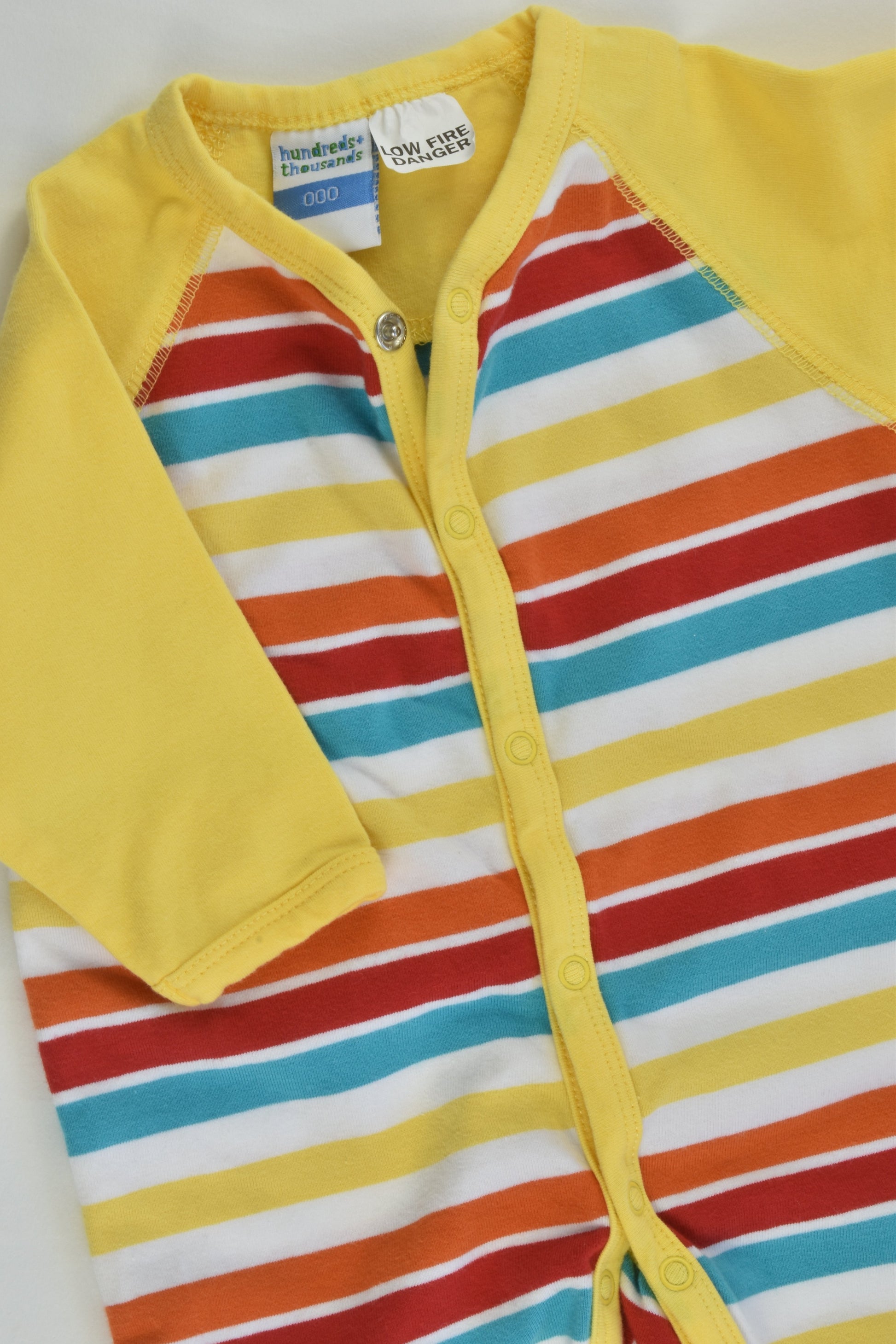 Hundreds + Thousands Size 000 Striped Romper
