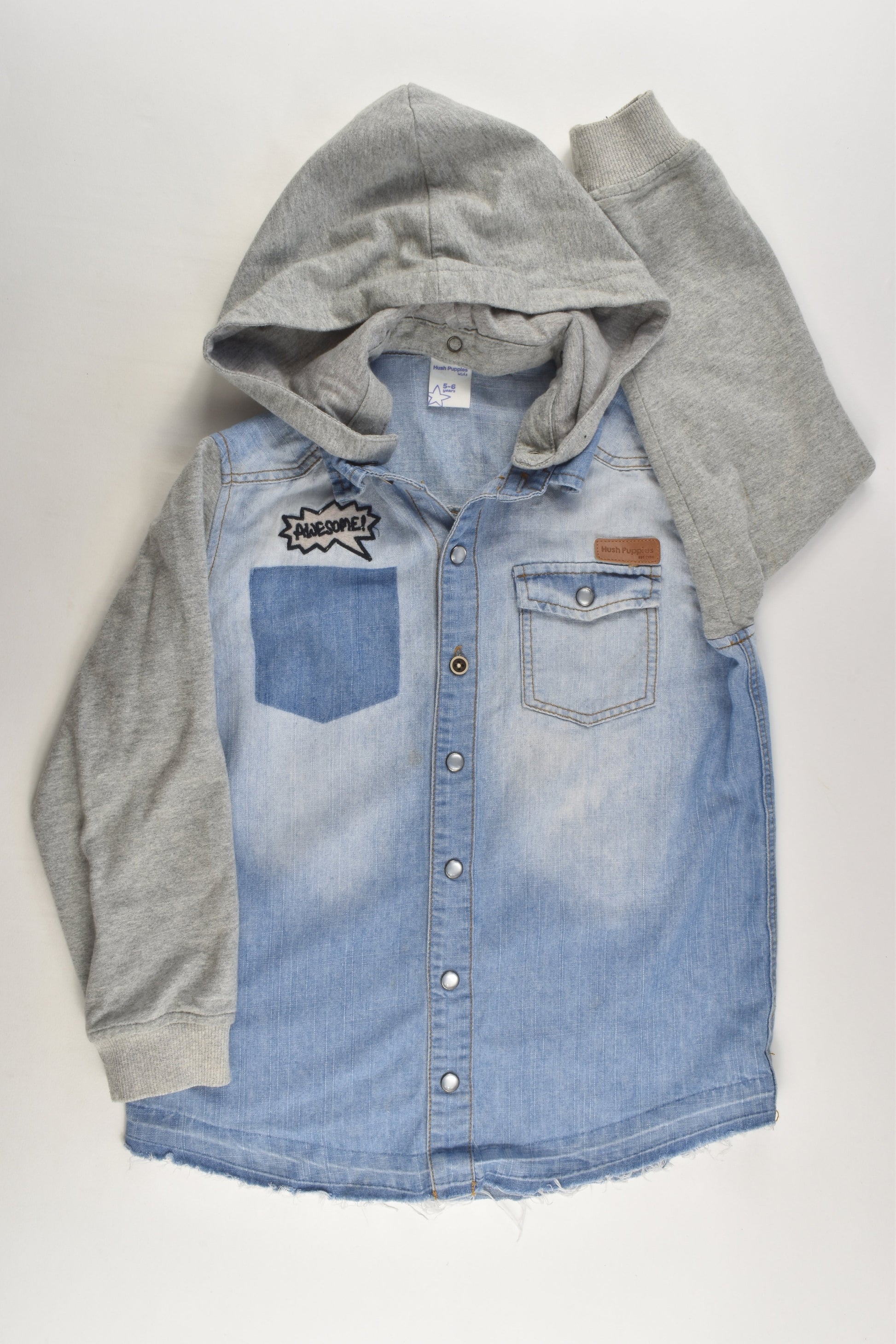 Hush Puppies Size 5-6 Lightweight Denim Jumper