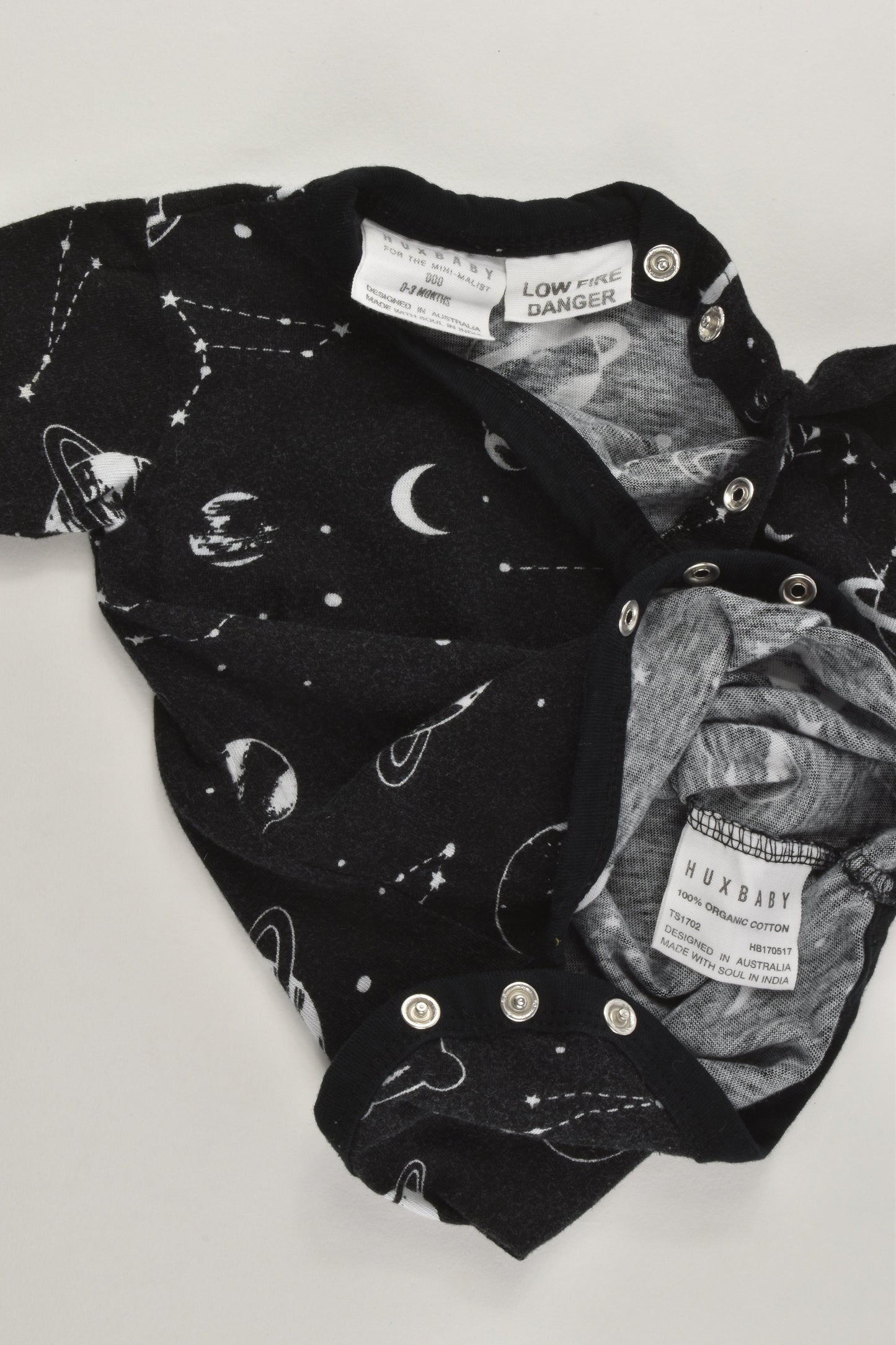 Huxbaby Size 000 (0-3 months) Space Bodysuit