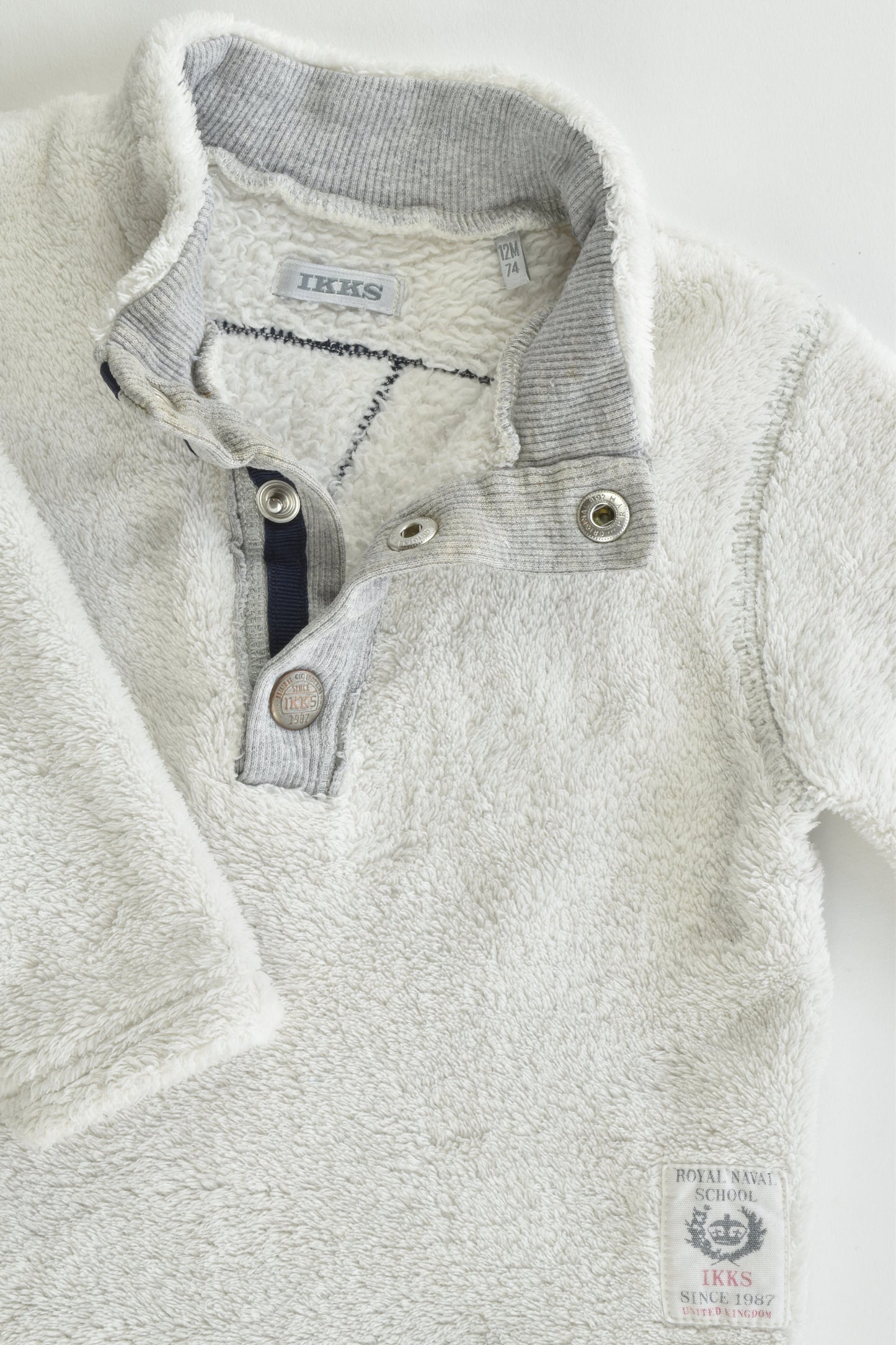 IKKS (France) Size 0 (12 months, 74 cm) Fleece Jumper
