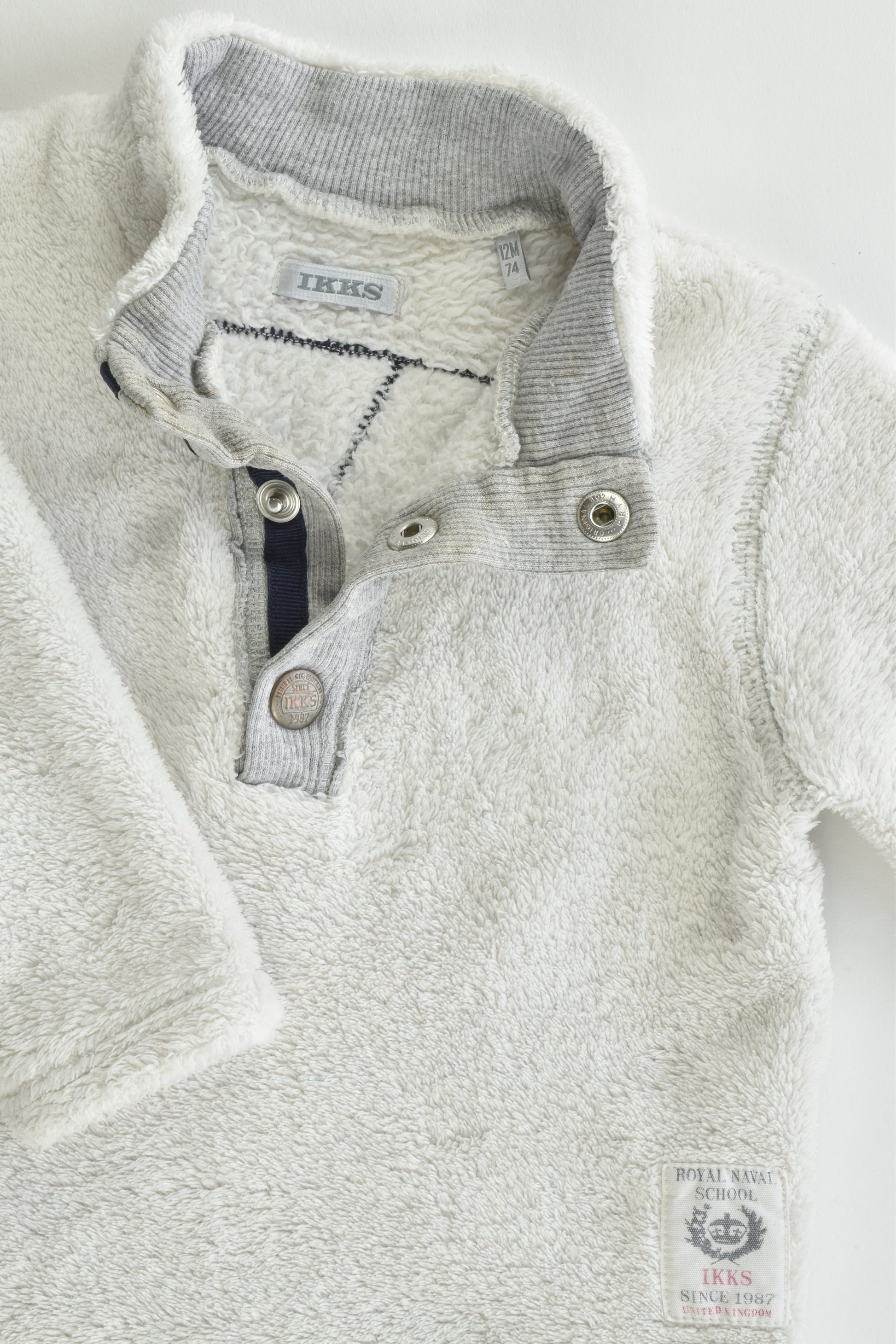 IKKS (France) Size 0 (12 months, 74 cm) Fleece Jumper