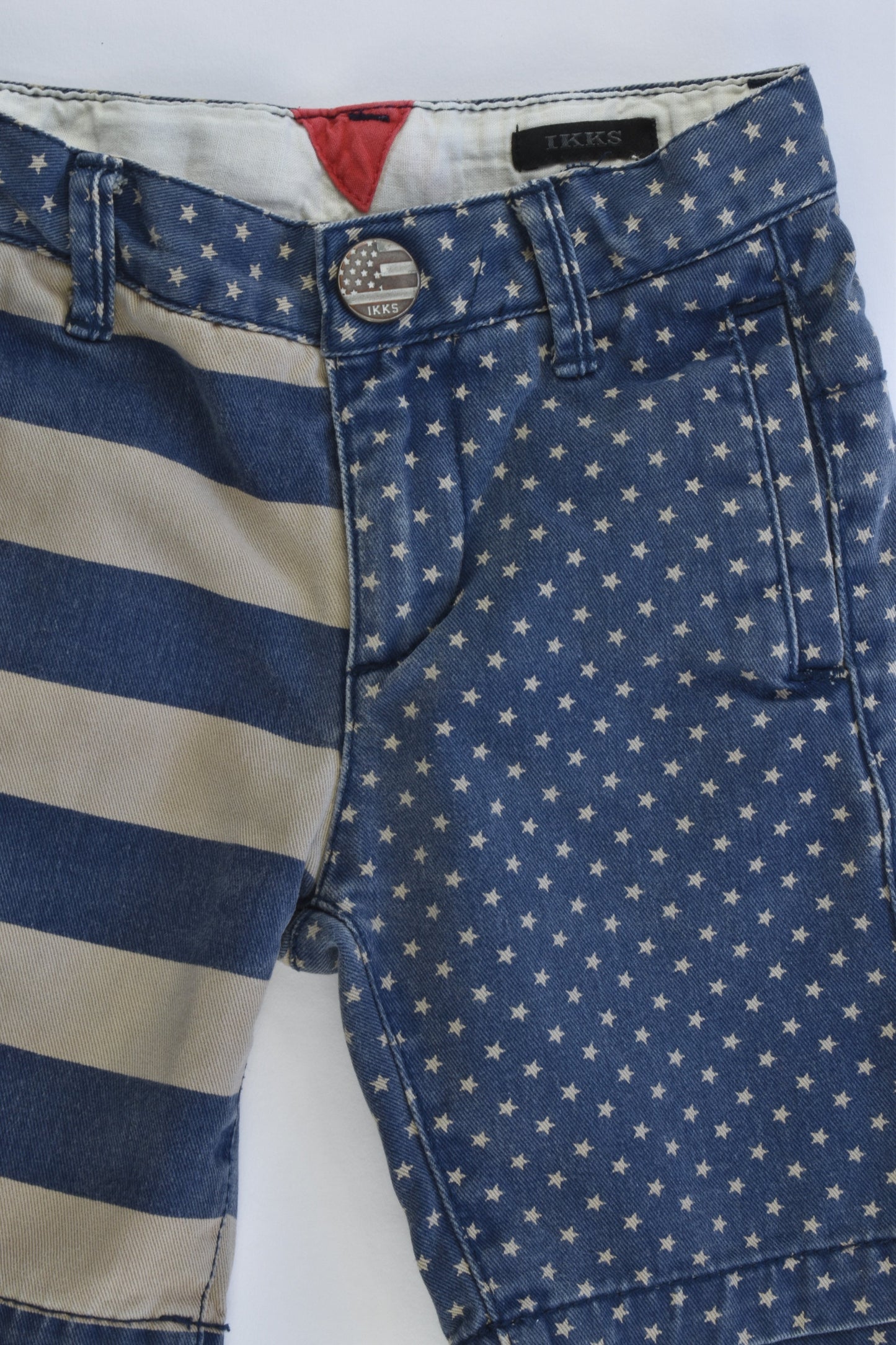IKKS (France) Size 2 Stars and Stripes Shorts
