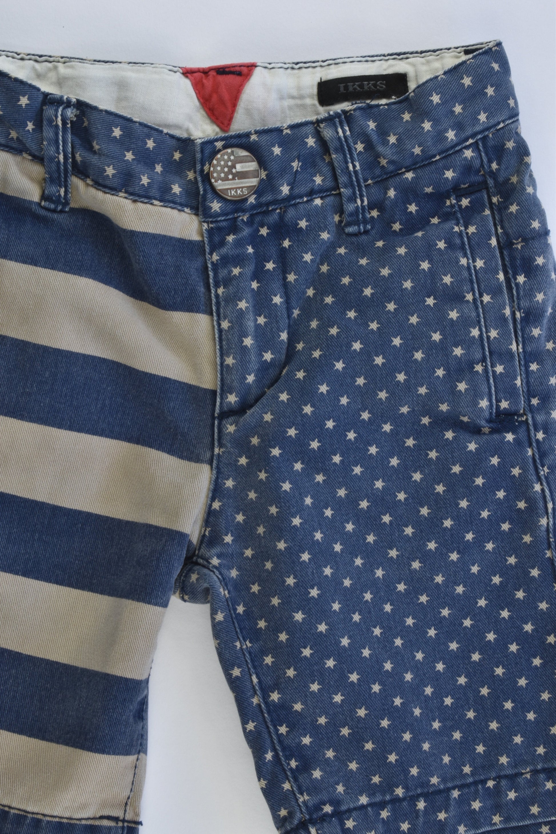 IKKS (France) Size 2 Stars and Stripes Shorts
