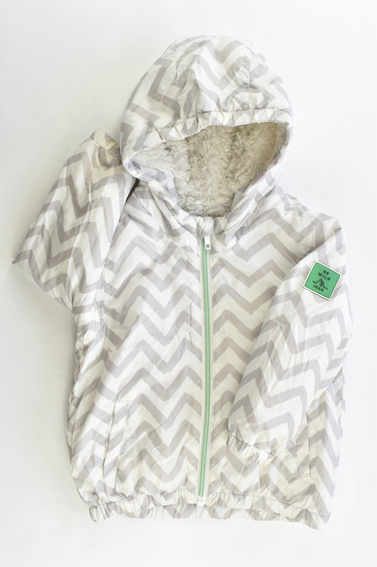 IKKS Size 1 (18 months, 86 cm) "Be Wild" Rain Jacket with Fluffy Lining