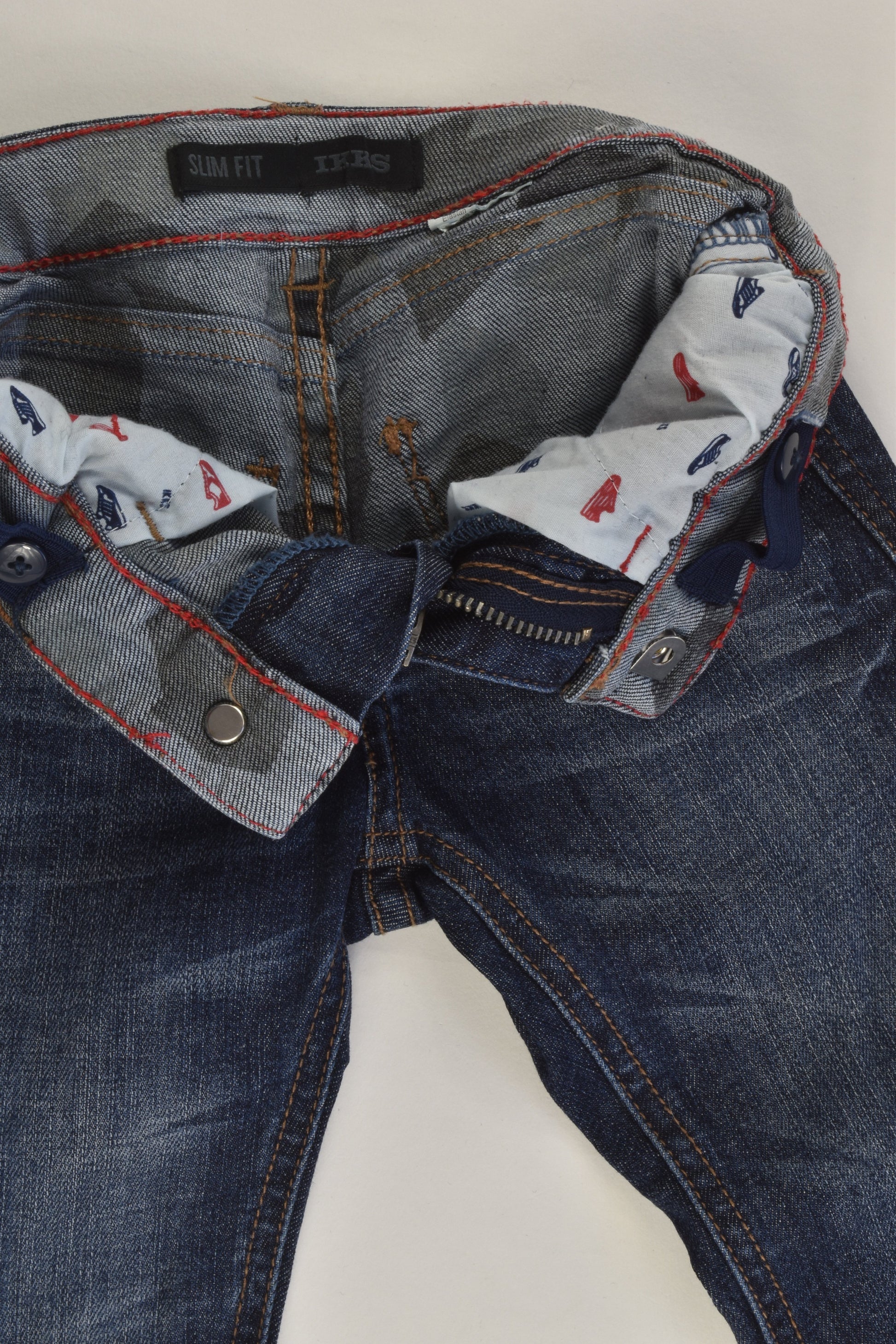 Ikks Size 5 Denim Pants with Tiger Back Pocket