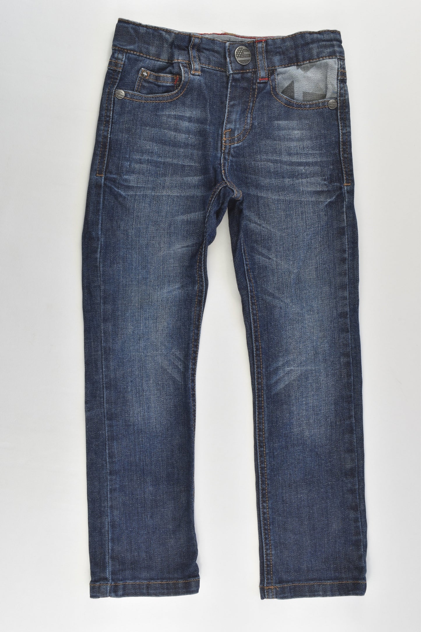 Ikks Size 5 Denim Pants with Tiger Back Pocket