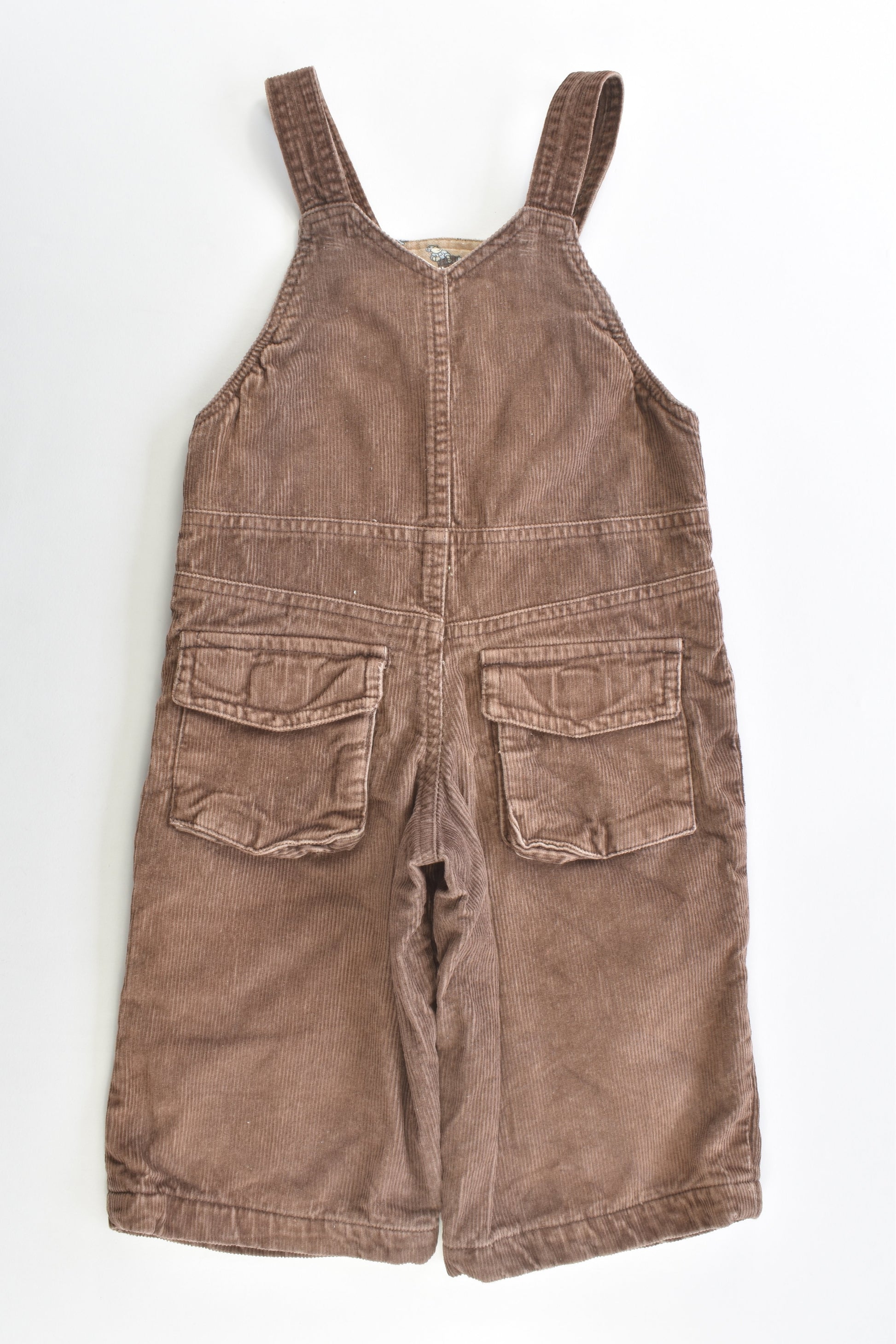 Impidimpi Size 0 (74 cm) 'Caution Roadworks' Lined Cord Overalls