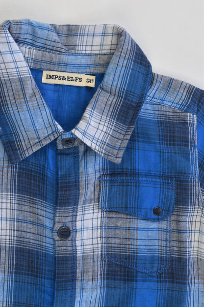 Imps and Elfs Size 2 Organic Cotton Collared Shirt