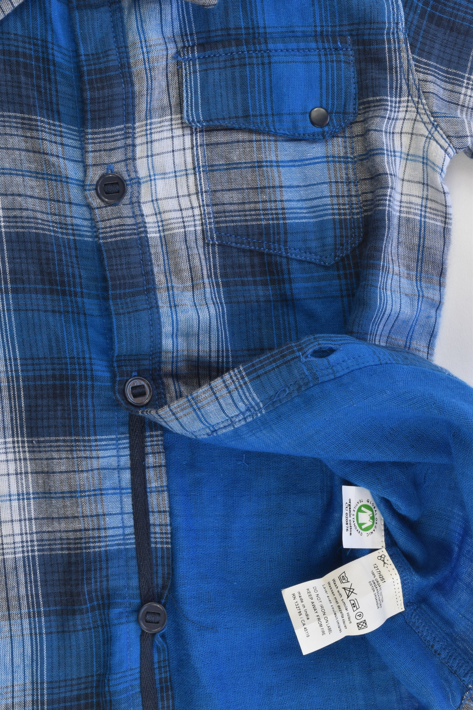 Imps and Elfs Size 2 Organic Cotton Collared Shirt