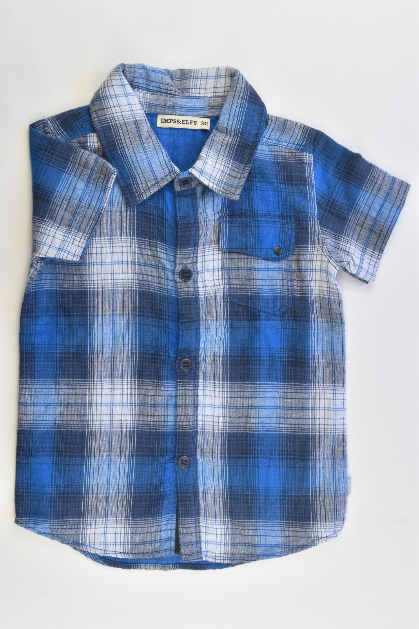 Imps and Elfs Size 2 Organic Cotton Collared Shirt