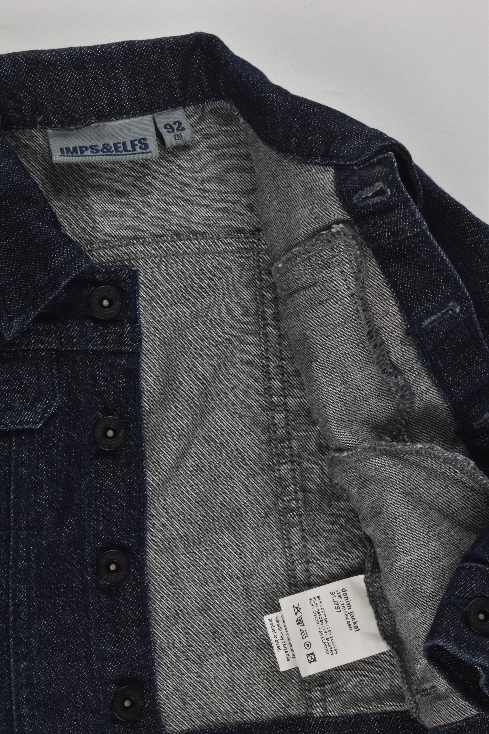 Imps & Elfs Size 2 (92 cm) Stretchy Denim Jacket