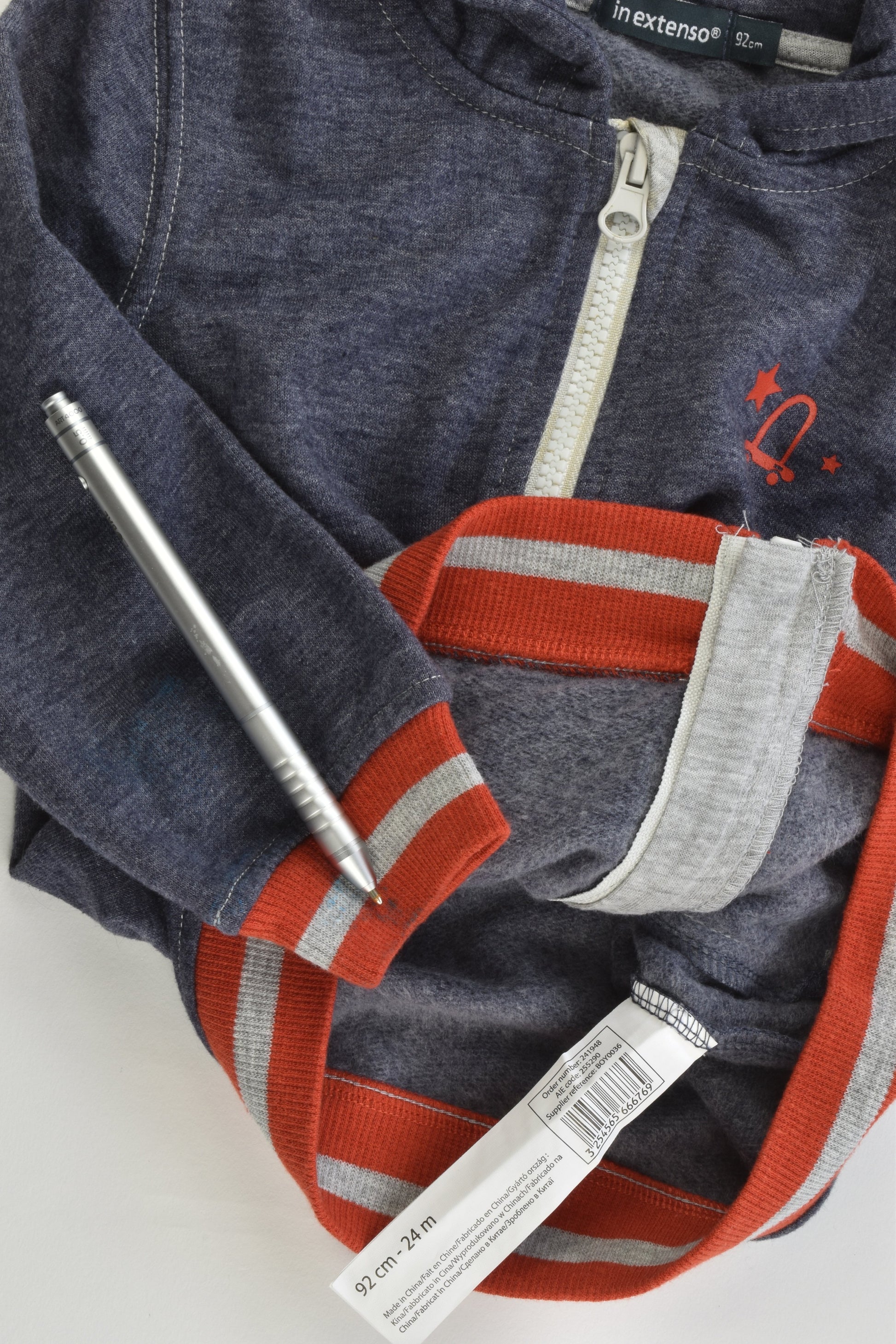 In Extenso (France) Size 2 (92 cm) Hooded Jumper