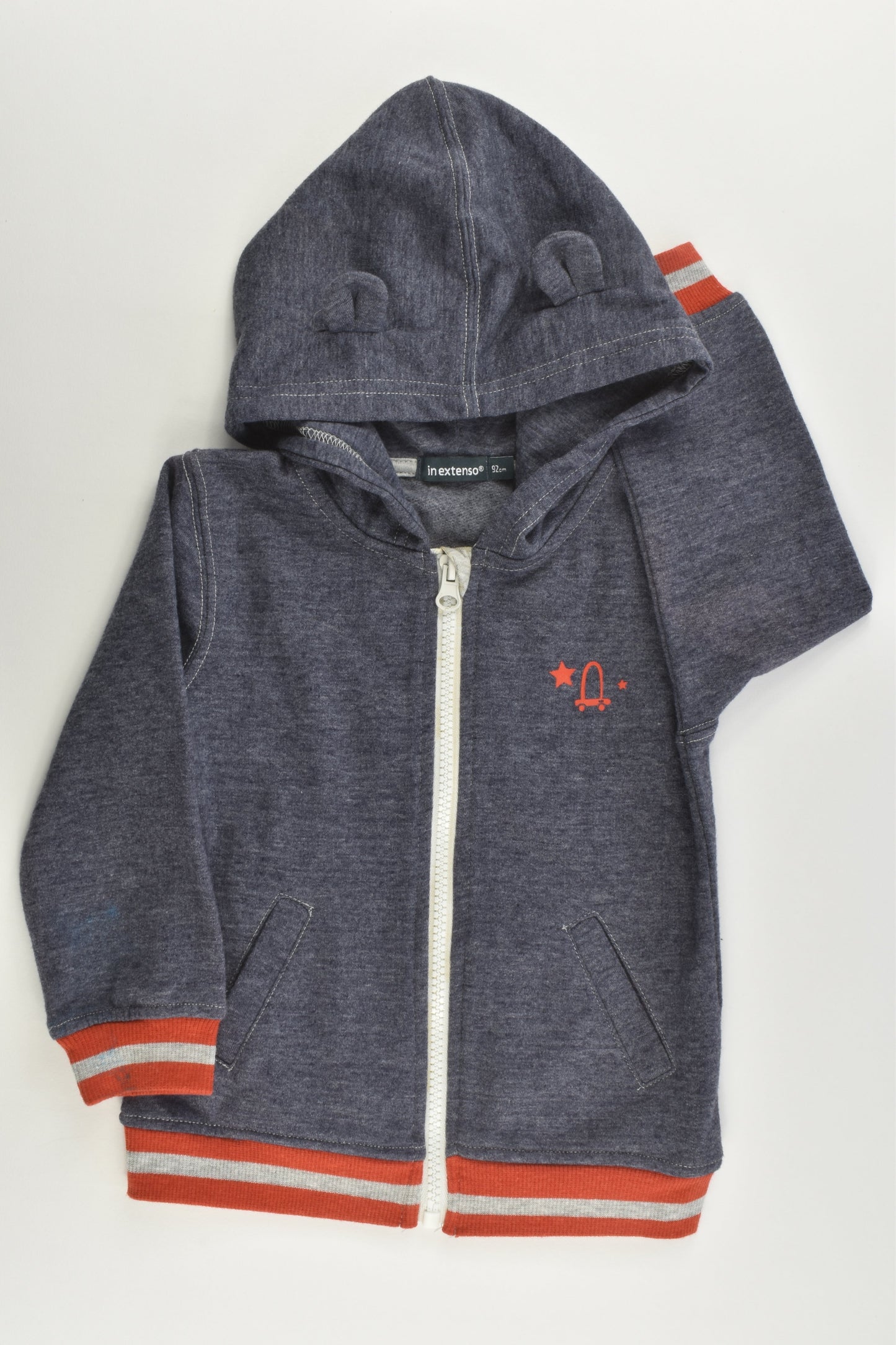 In Extenso (France) Size 2 (92 cm) Hooded Jumper