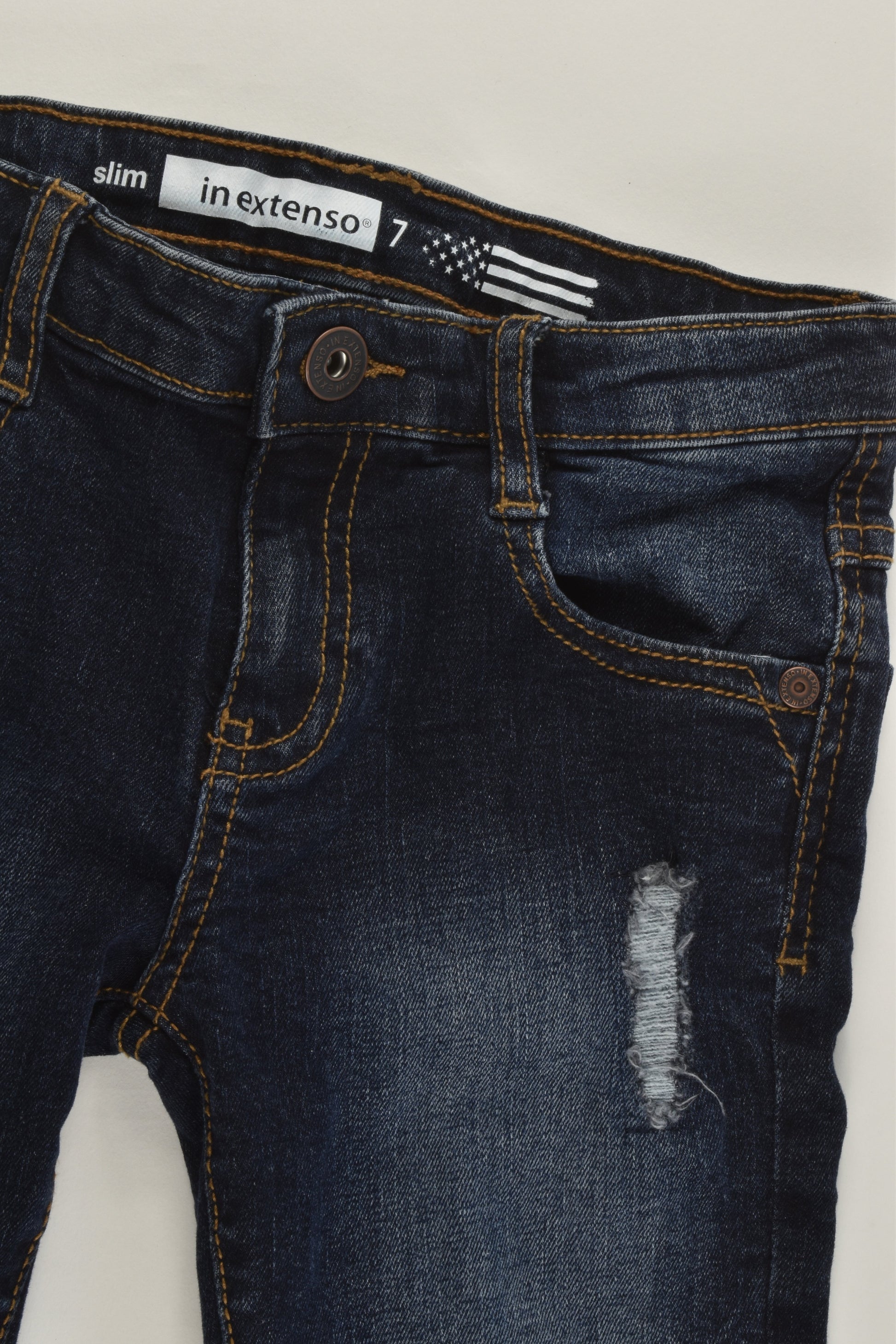 In Extenso (France) Size 7 Slim Fit Stretchy Denim Pants