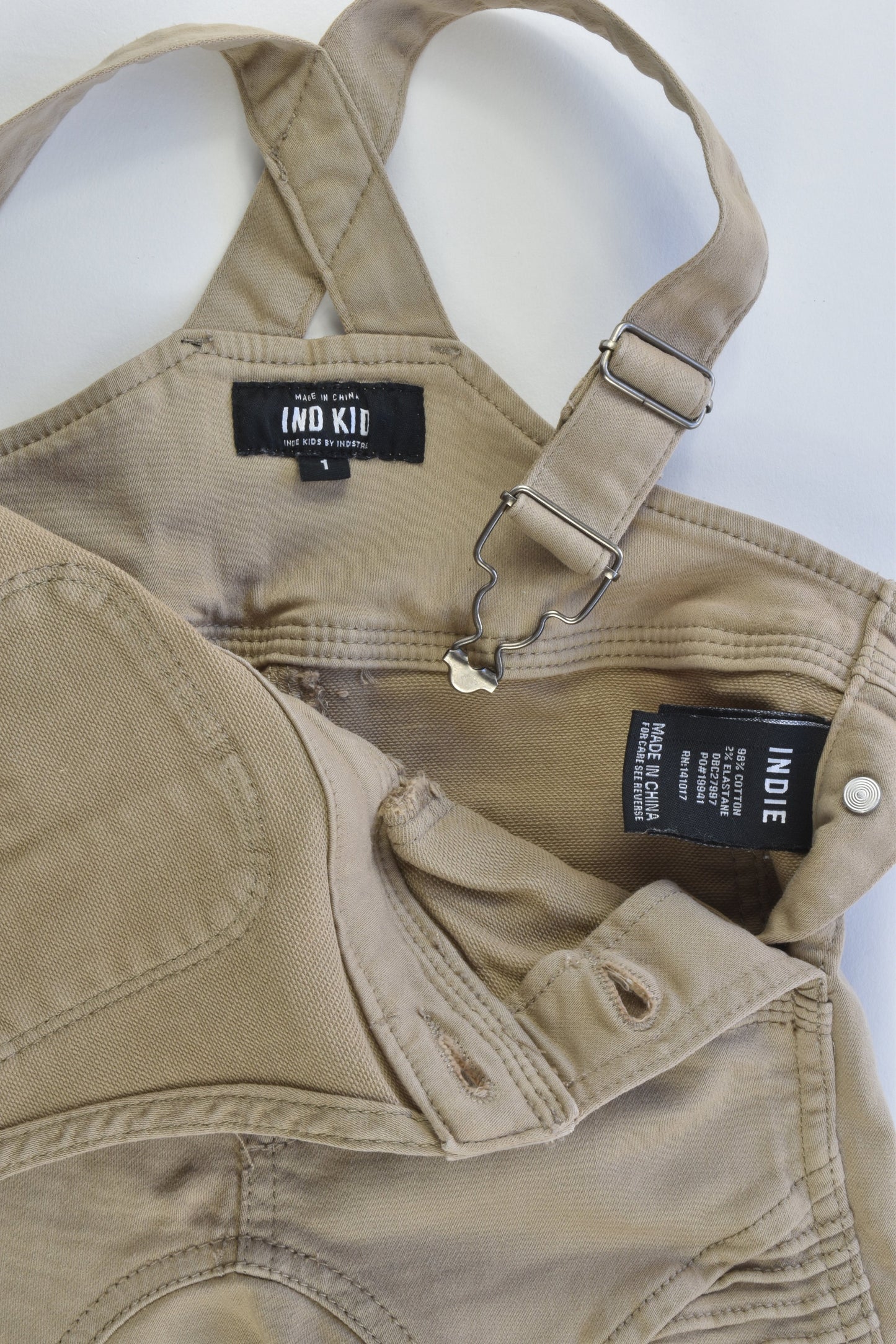 Indie Kids by Industrie Size 1 Stretchy Overalls