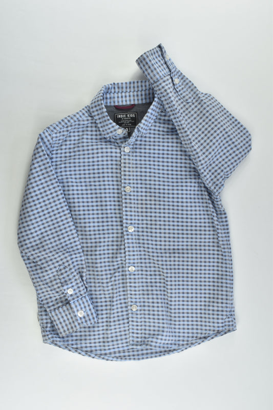 Indie Kids by Industrie Size 3 Blue Mix Checked Shirt