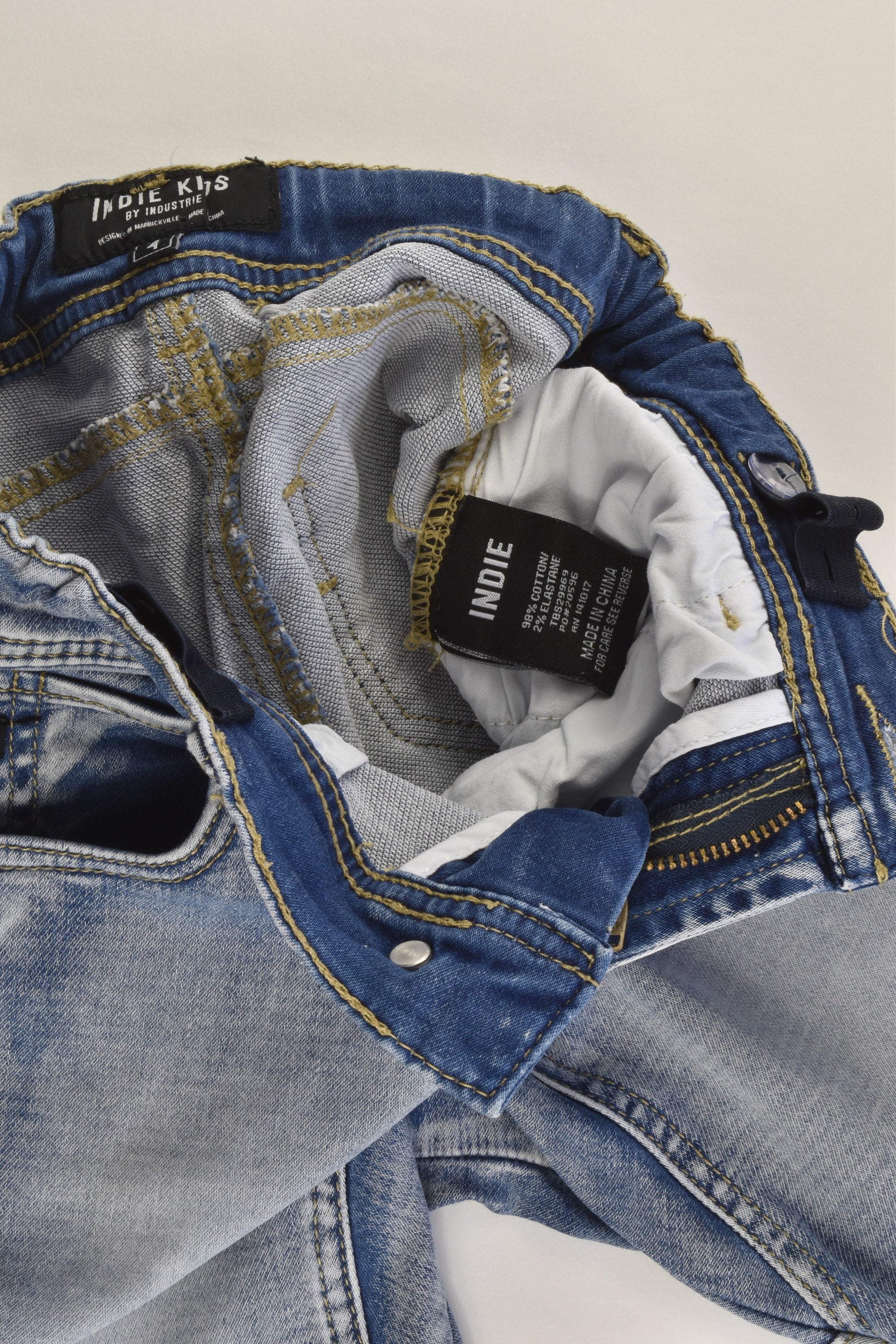 Indie Kids by Industrie Size 4 Stretchy Denim Shorts