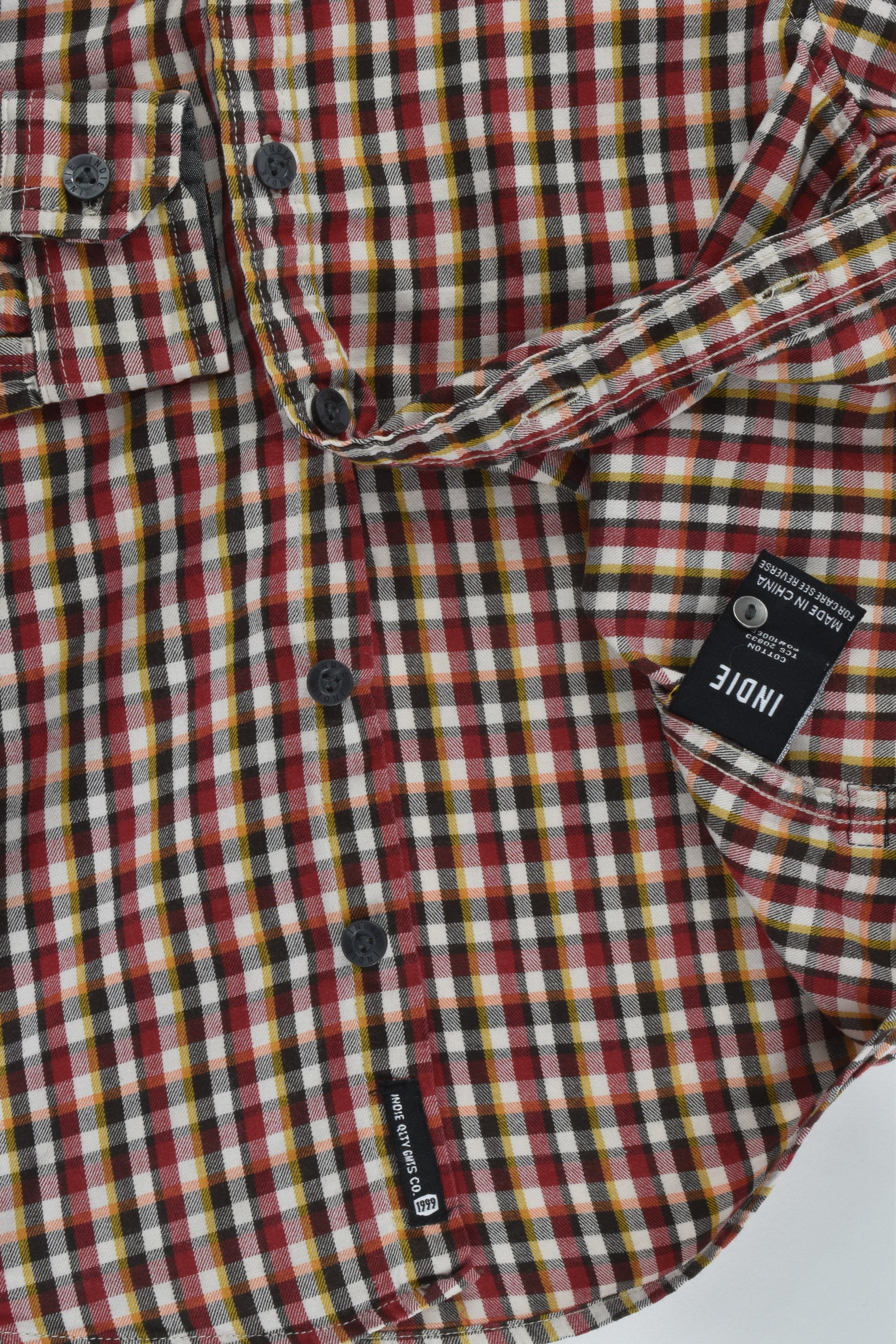 Indie Size 4 Checked Shirt
