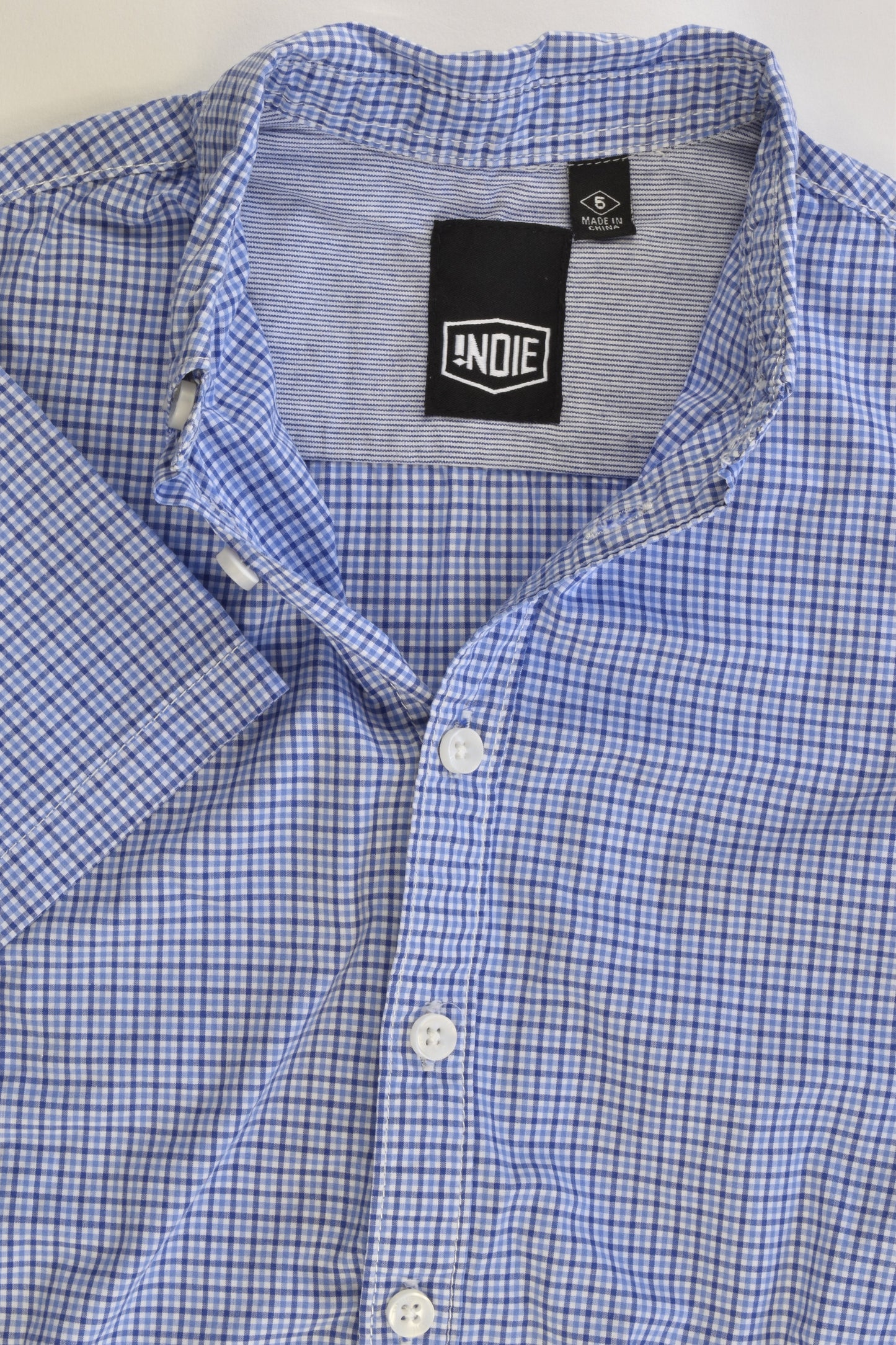 Indie Size 5 Checked Collared Shirt