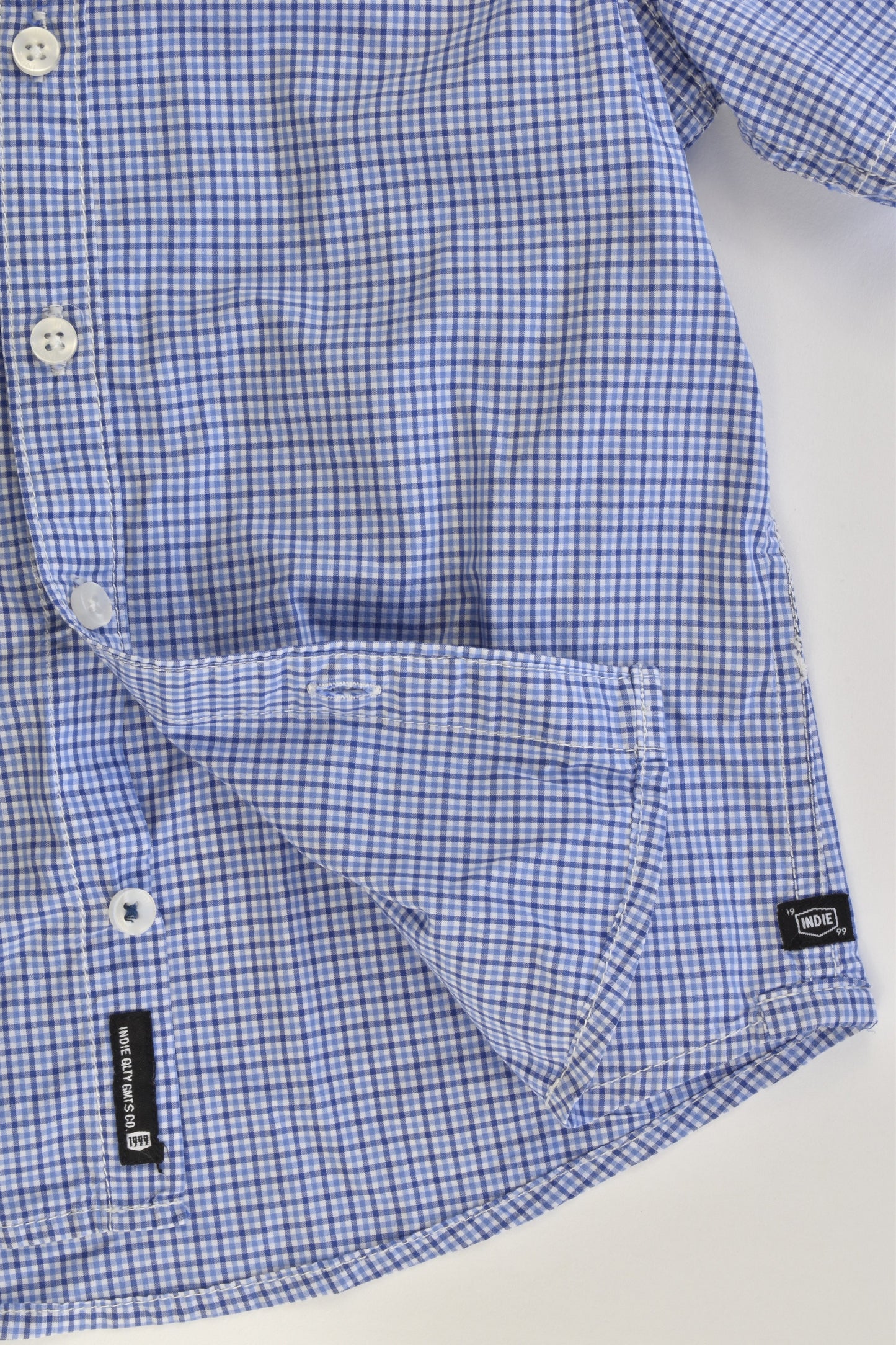 Indie Size 5 Checked Collared Shirt