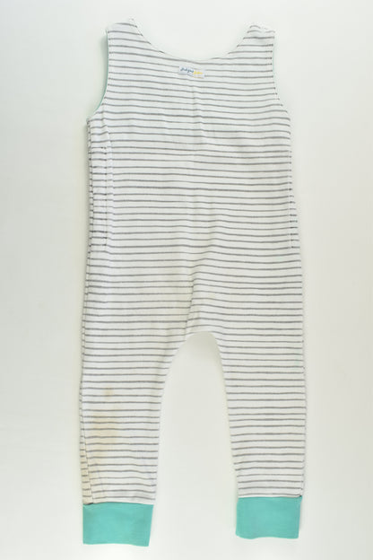 Indigo & Lellow (AU) Size approx 2 Organic Striped Overalls