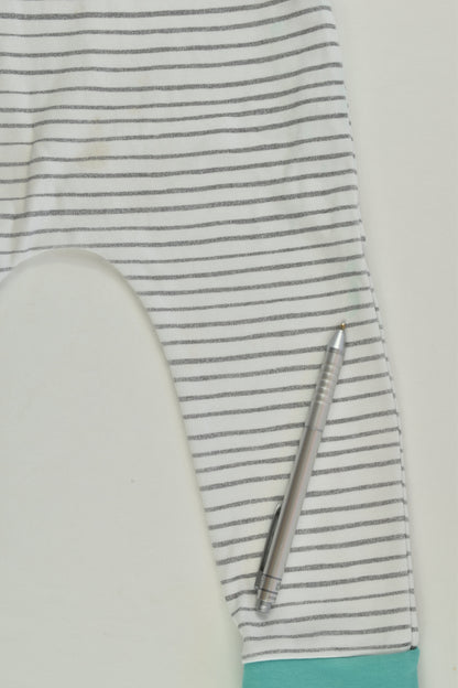 Indigo & Lellow (AU) Size approx 2 Organic Striped Overalls