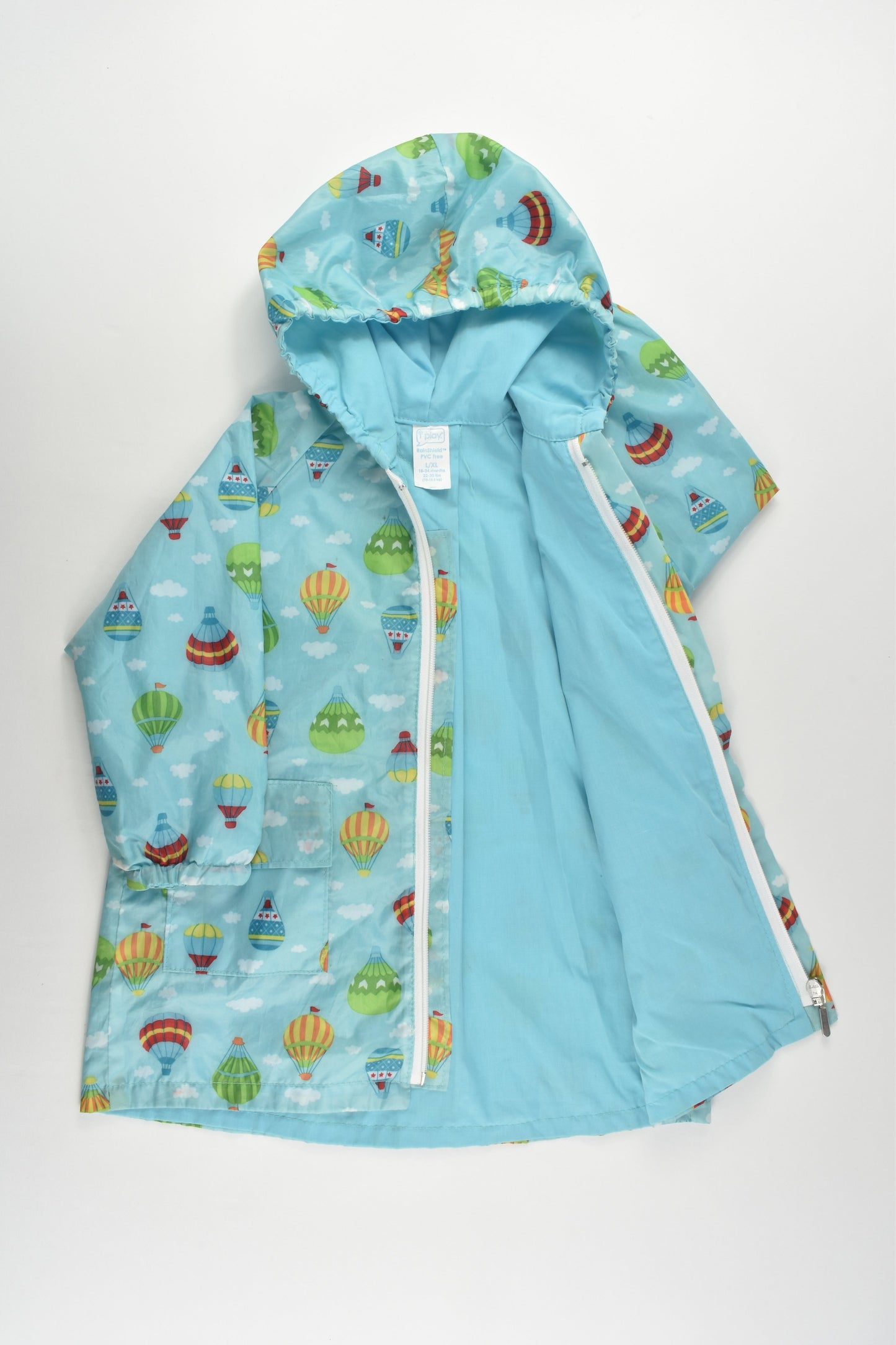 iPlay Size 2 (18-24 months) Lined Hot Air Balloon Lined Rain Jacket