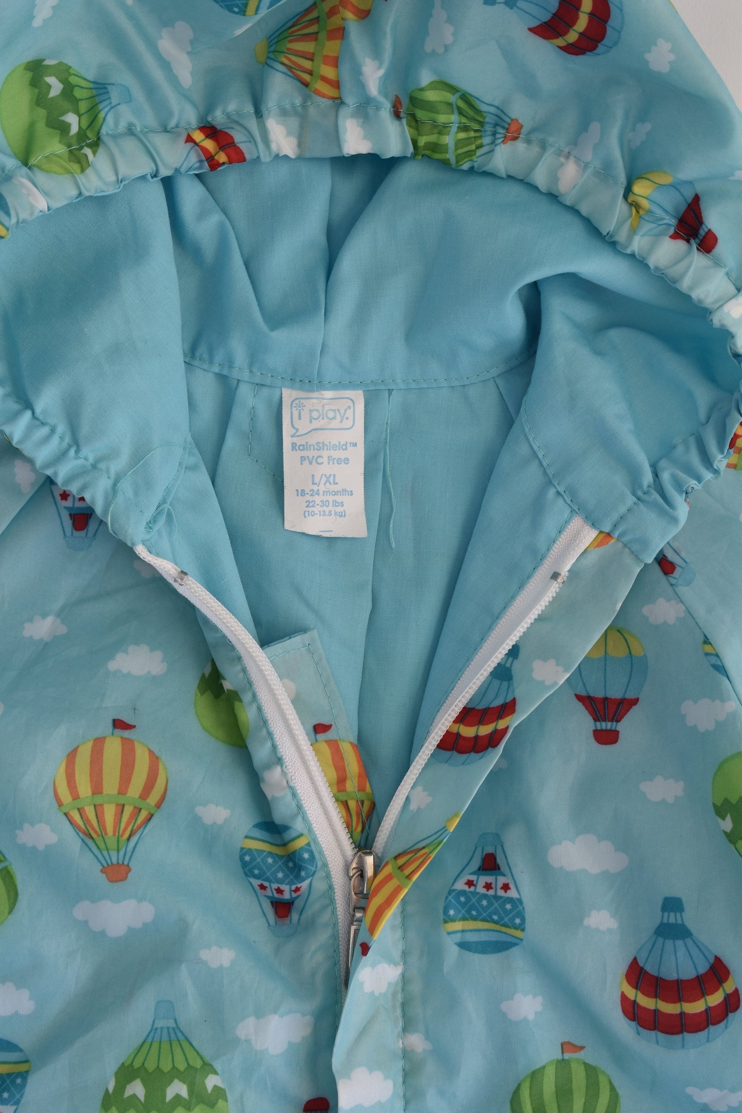 iPlay Size 2 (18-24 months) Lined Hot Air Balloon Lined Rain Jacket