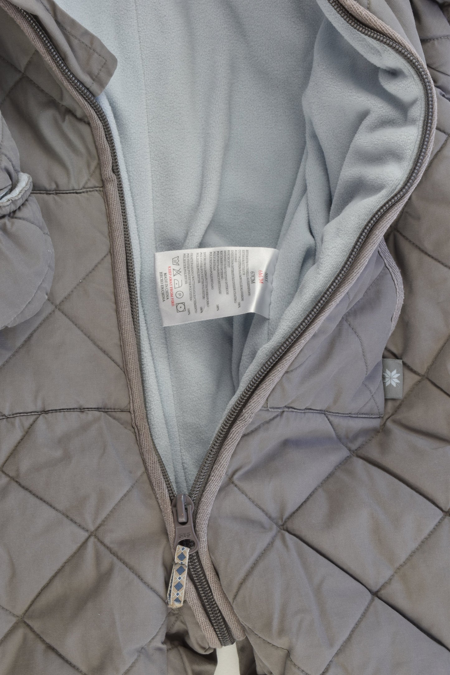 Jacadi (France) Size 00 (67 cm, 6 months) Warm Outdoors Overalls/Pramsuit