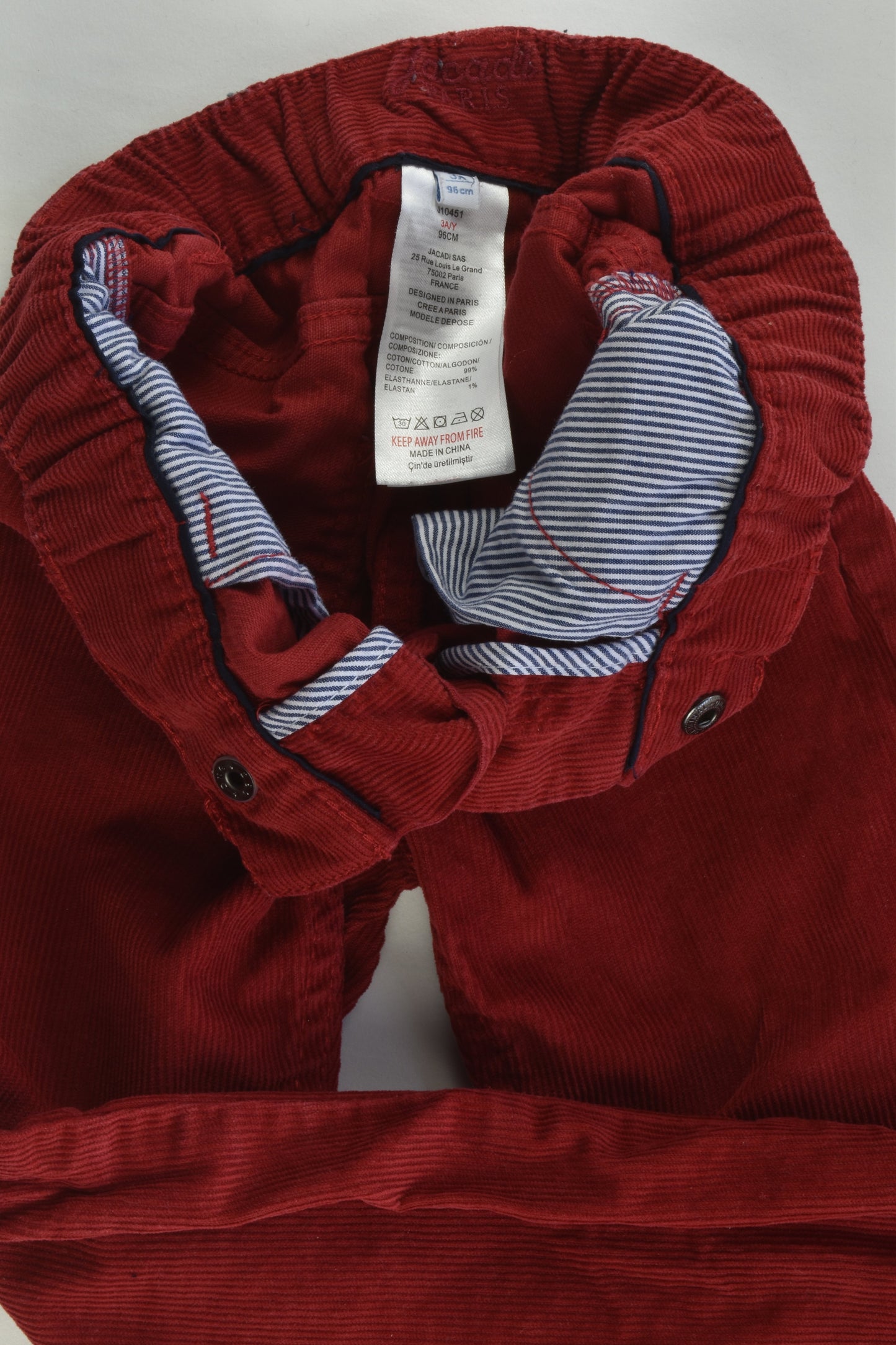 Jacadi (Paris) Size 2-3 (3 years, 95 cm) Cord Pants