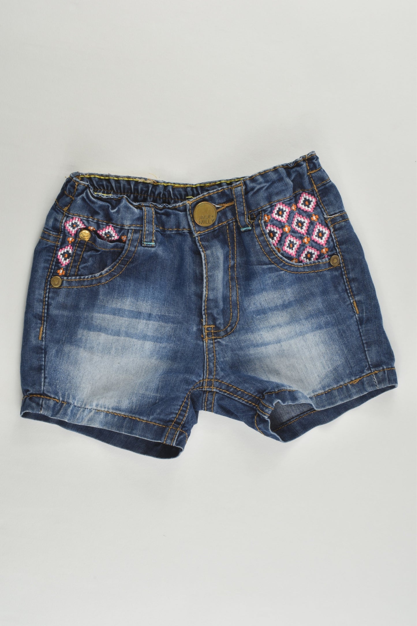 Jack & Milly Size 0 Lightweight Denim Shorts