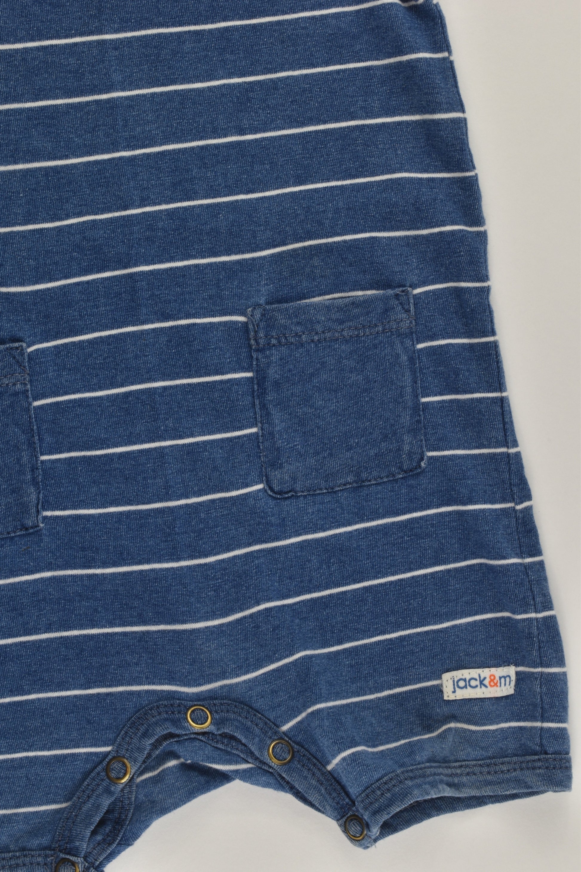 Jack & Milly Size 0 Striped Short Romper