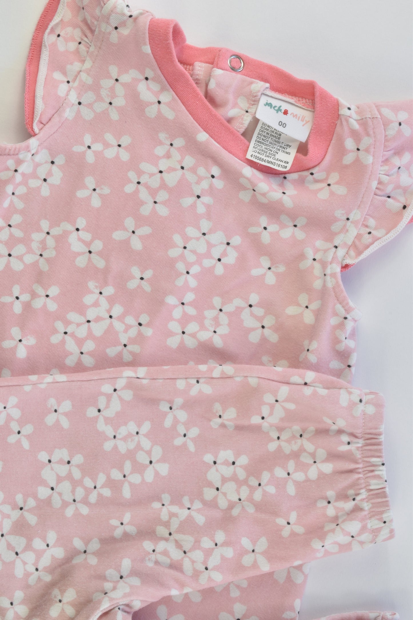 Jack & Milly Size 00 Floral Playsuit