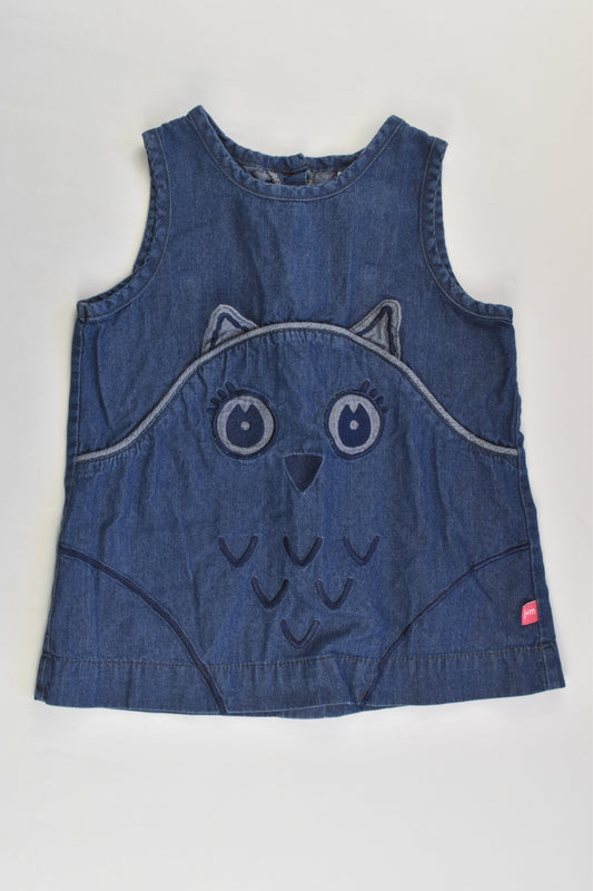 Jack & Milly Size 00 Lightweight Owl Denim Dress