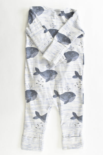 Jack & Milly Size 000 (0-3 months) Whales Romper