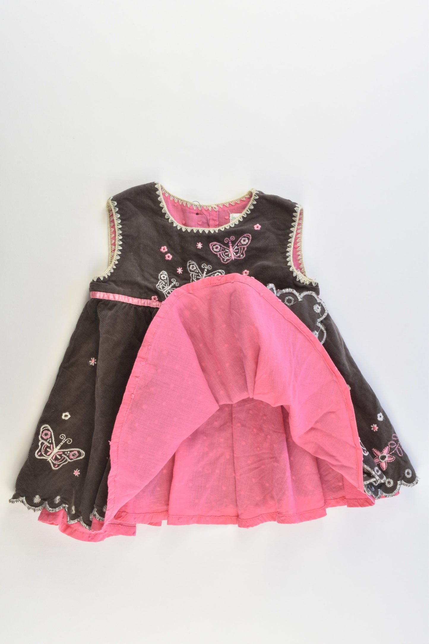 Jack & Milly Size 000-00 Lined Soft Cord Dress