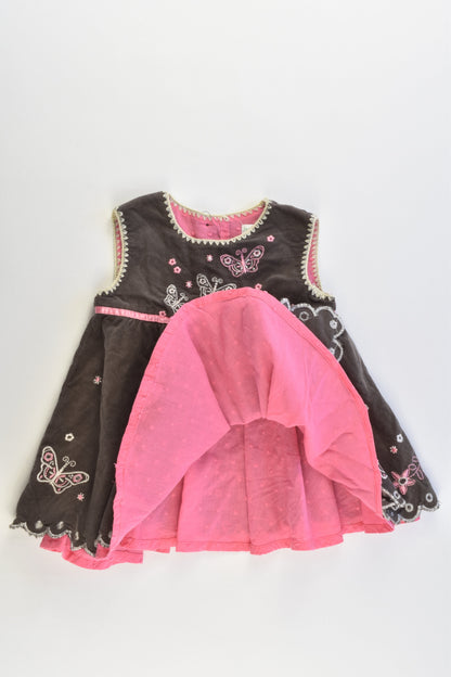 Jack & Milly Size 000-00 Lined Soft Cord Dress