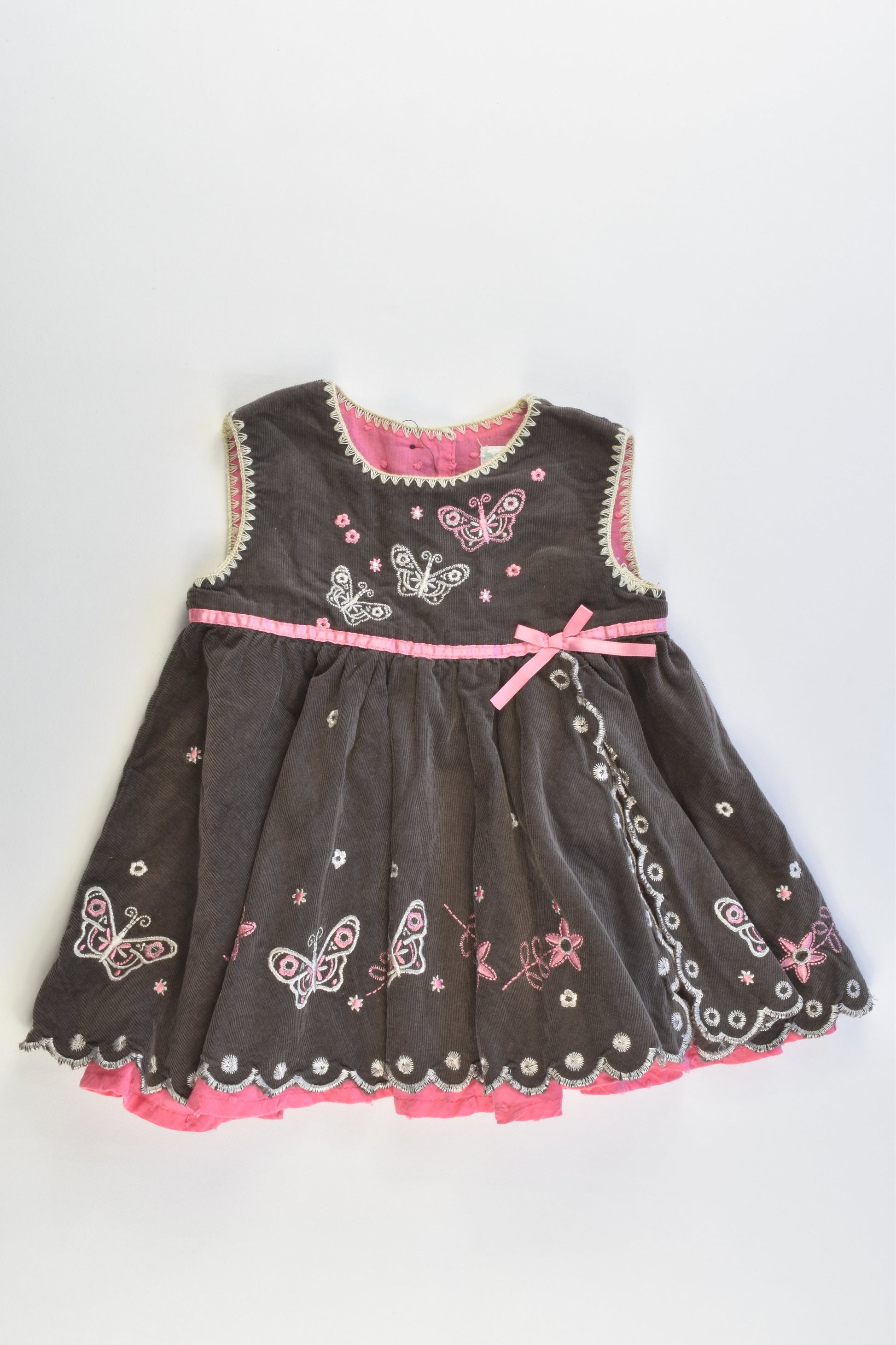 Jack & Milly Size 000-00 Lined Soft Cord Dress