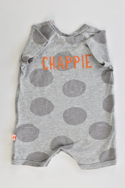Jack & Milly Size 000 'Happy Chappie' Short Romper