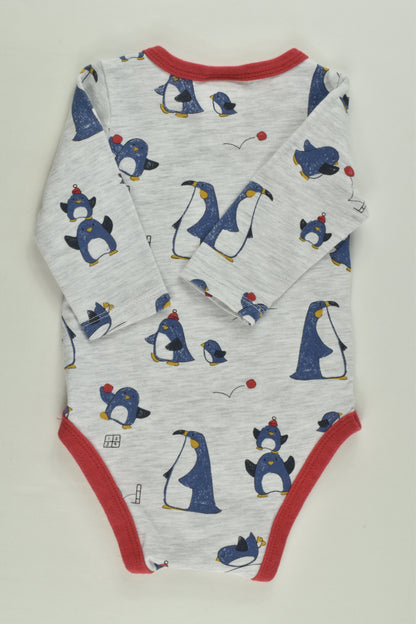 Jack & Milly Size 000 Penguin Bodysuit