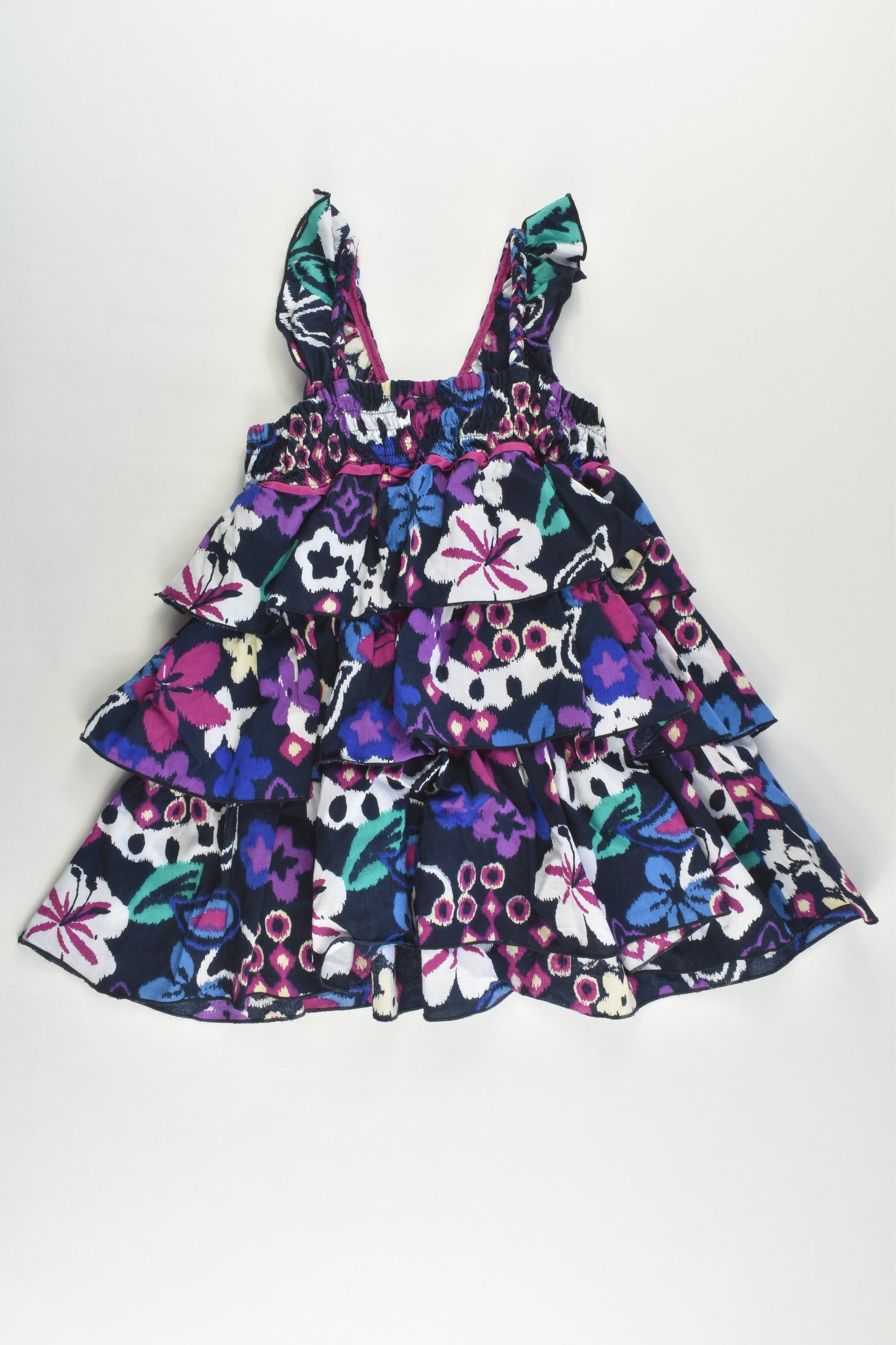 Jack & Milly Size 1 Floral Ruffle Dress