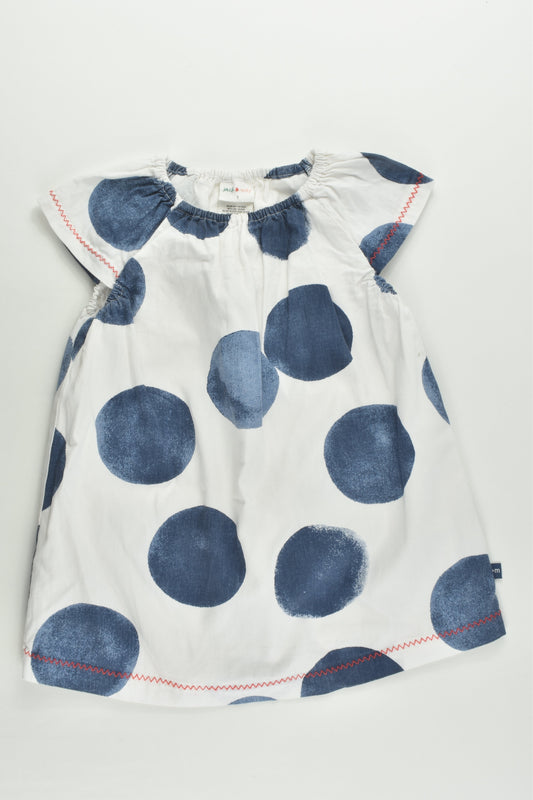 Jack & Milly Size 1 Lined Dots Dress