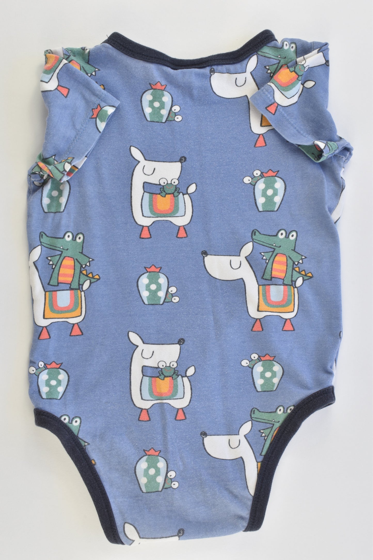 Jack & Milly Size 1 Llama and Crocodile Bodysuit