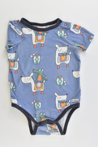 Jack & Milly Size 1 Llama and Crocodile Bodysuit